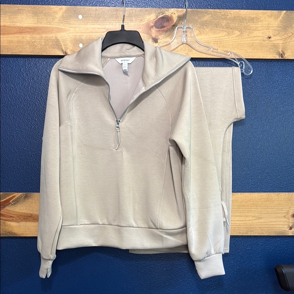 SPANX Beige Pullover and Pants Set